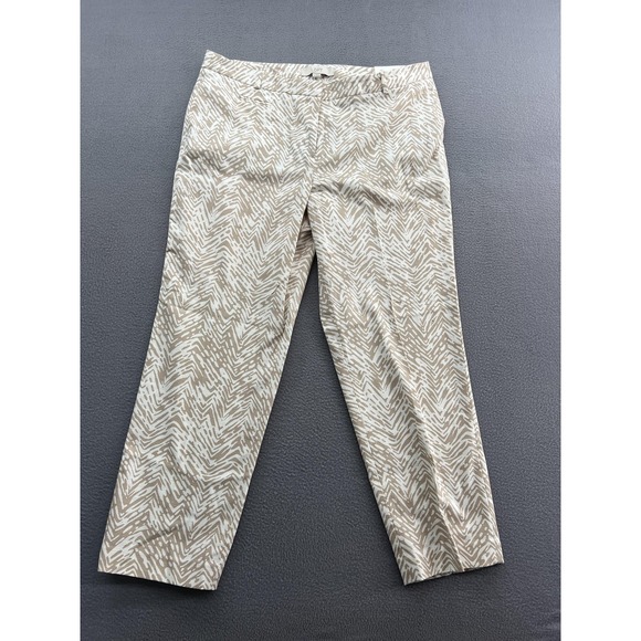 LOFT Pants - LOFT Pants Womens 10 Marisa Modern Stretch Cropped Slim Casual Patterned